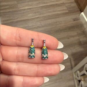 Bomb party bottle earrings